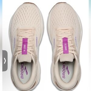 Brooks Ghost 16 Color- Almond Peach/Coconut/Purple